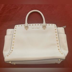 Michael Kors white handbag